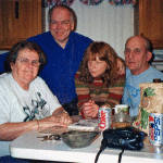 Jeanine, Michel, Carole et Ti-Joe à Trois Rivières en 2002.
Jeanine, Michel, Carole and Joe in Three Rivers in 2002.